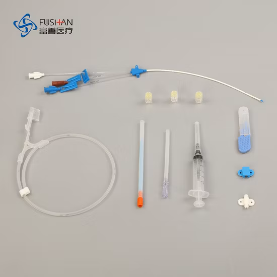 Kit CVC de presión de catéter venoso central médico desechable Línea Cvp estéril Inserción de línea central Tamaño de lumen único 18 g Aprobado por ISO13485